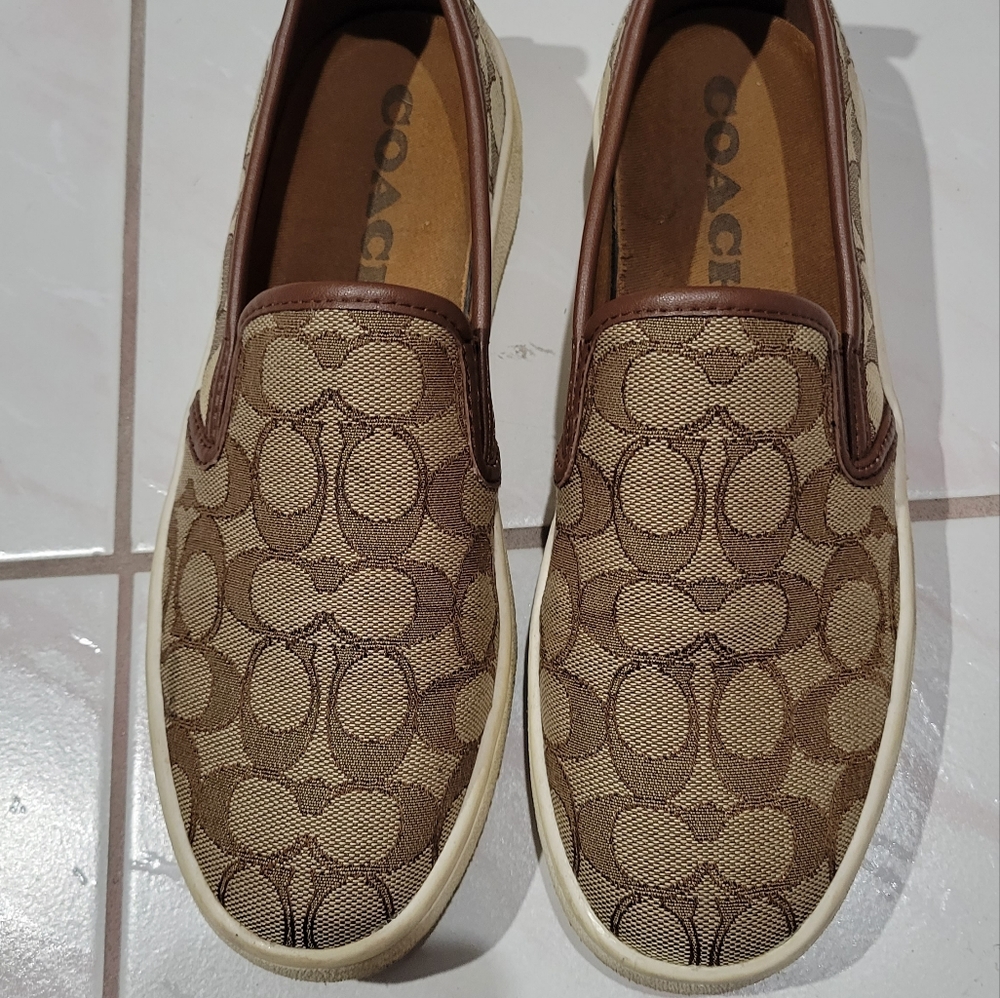 Coach slip ons